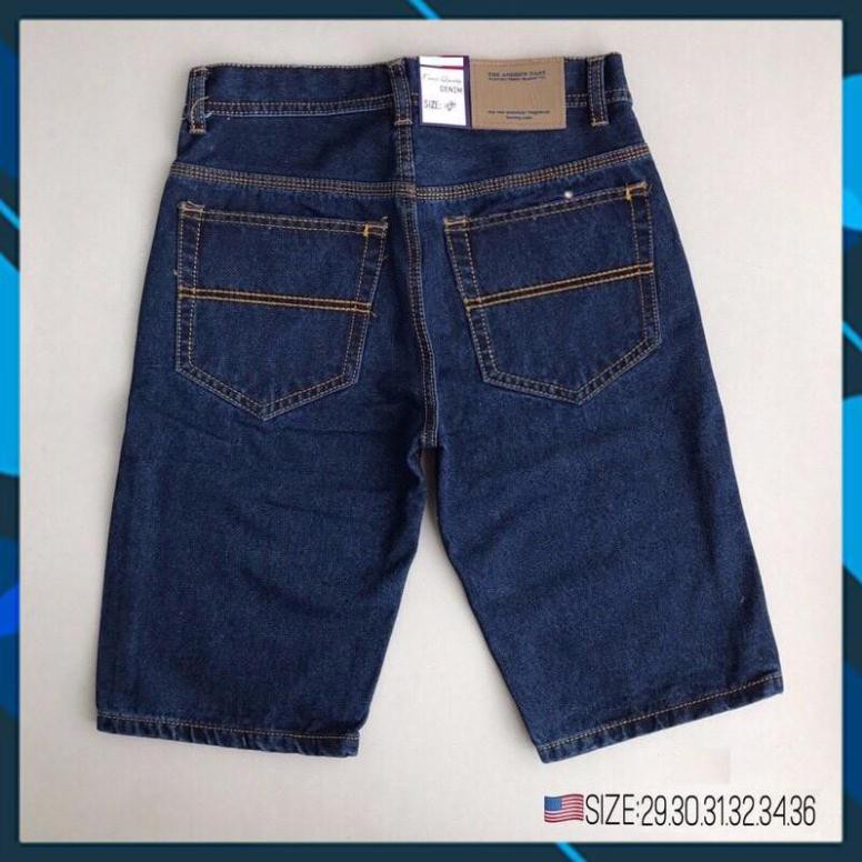 Quần short jean nam đơn giản (3 màu, ống suông)- có size 28-36 (50-90kg)