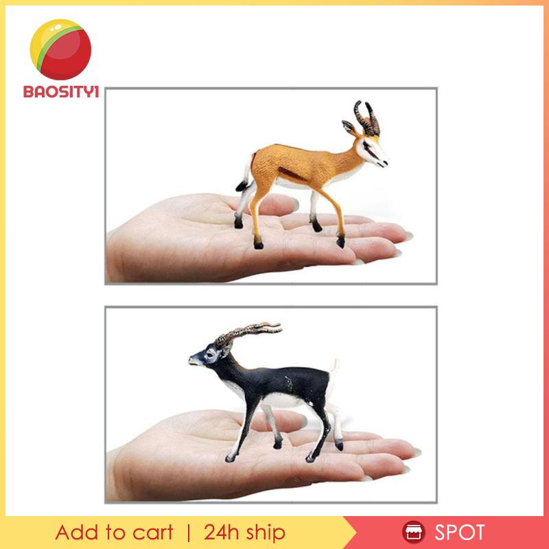2 Mô Hình Con Nai Linh Dương Sống Động