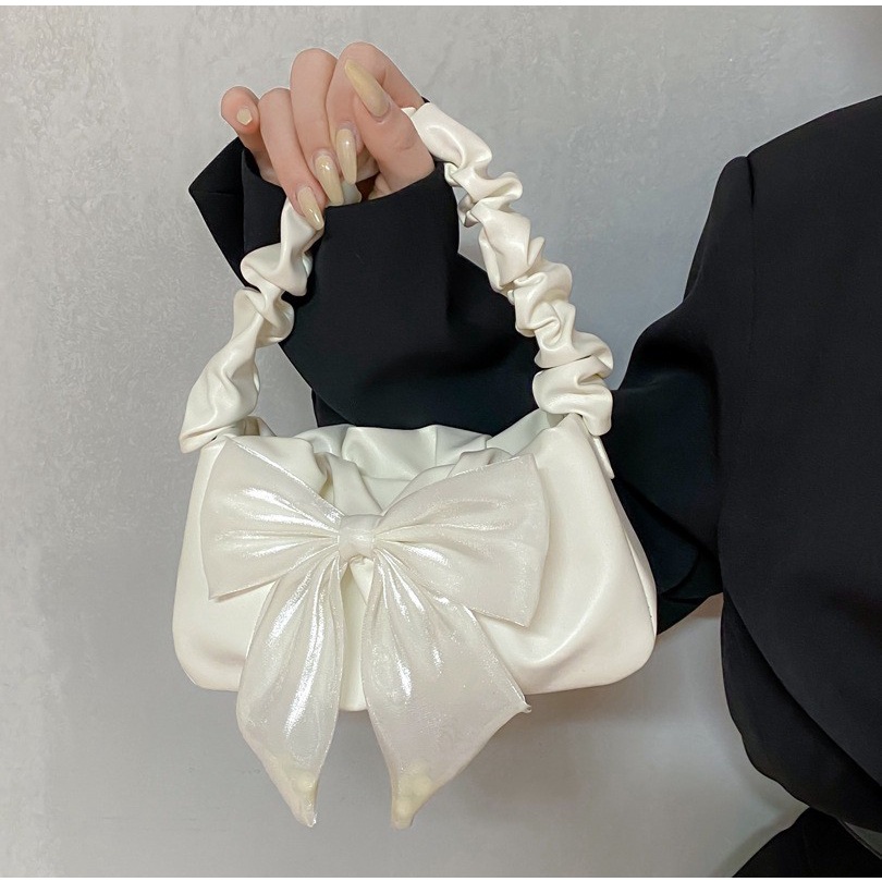 Túi Đeo Vai Phối Dây Xích Đính Nơ Thời Trang 2022