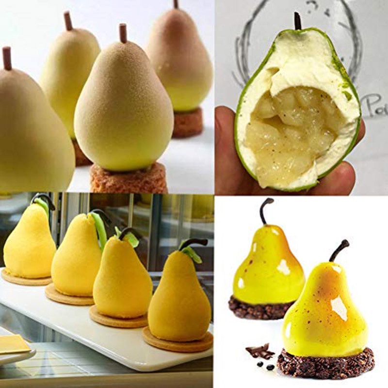 Khuôn Silicone Làm Bánh Tạo Hình Trái Cây 3D Độc Đáo Tiện Dụng