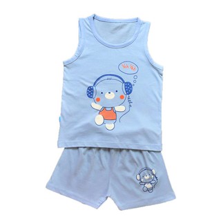 Bộ ba lỗ trẻ em BABY LEO 100% cotton Thái Hà Thịnh