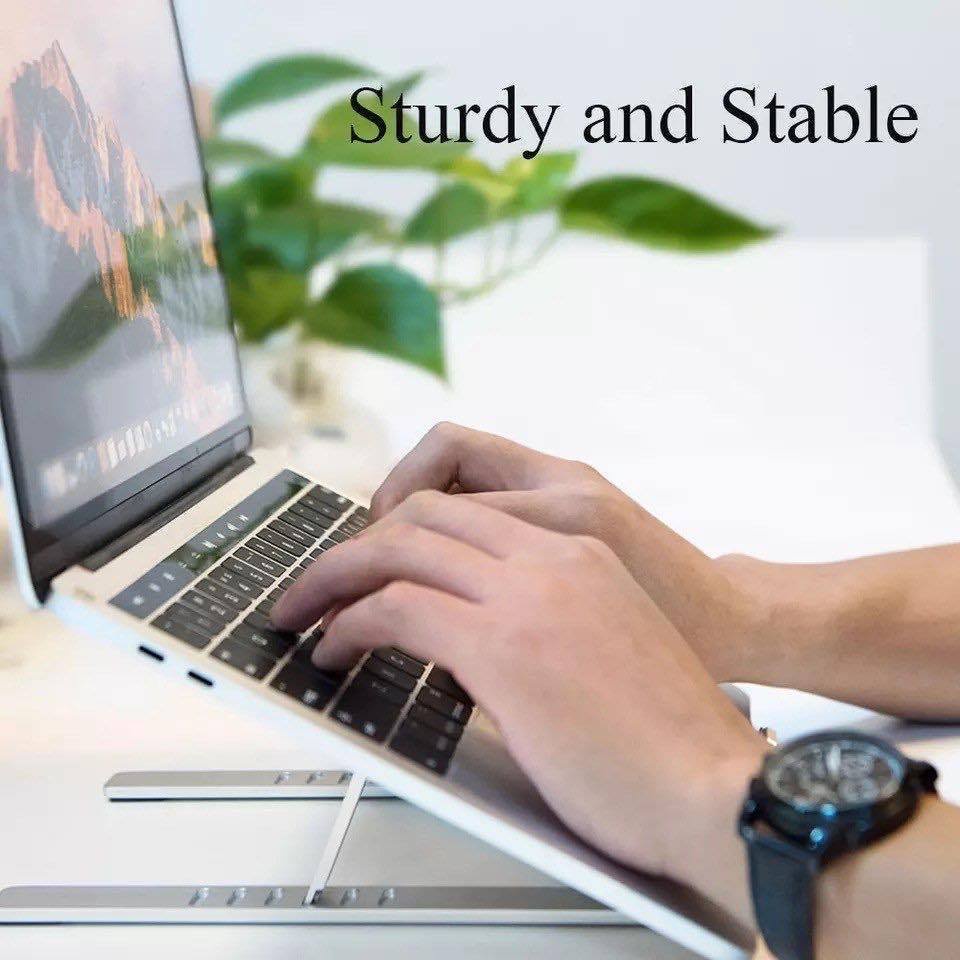 Stand/Đế Nhôm Kê Macbook, Laptop Tản Nhiệt Có Thể Gấp Gọn Và Điều Chỉnh 6 Nấc Độ Cao WIWU