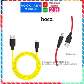 Dây sạc ip,sạc nhanh hàng hoco x21 plus 2.4a đầu ip/siêu dẻo chống cháy,chống đứt