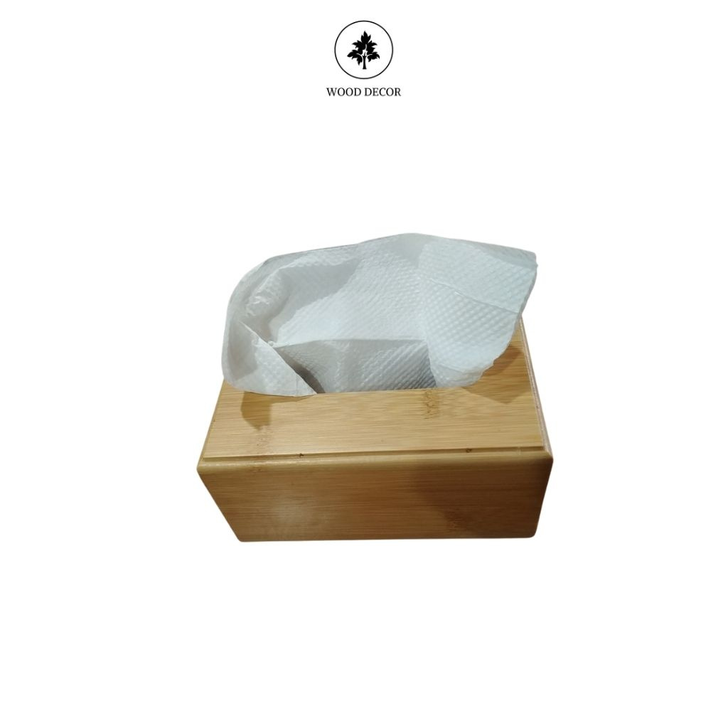 Hộp khăn giấy gỗ 𝐖𝐨𝐨𝐝 𝐃𝐞́𝐜𝐨𝐫 – Hộp đựng giấy ăn bằng gỗ tự nhiên bền đẹp