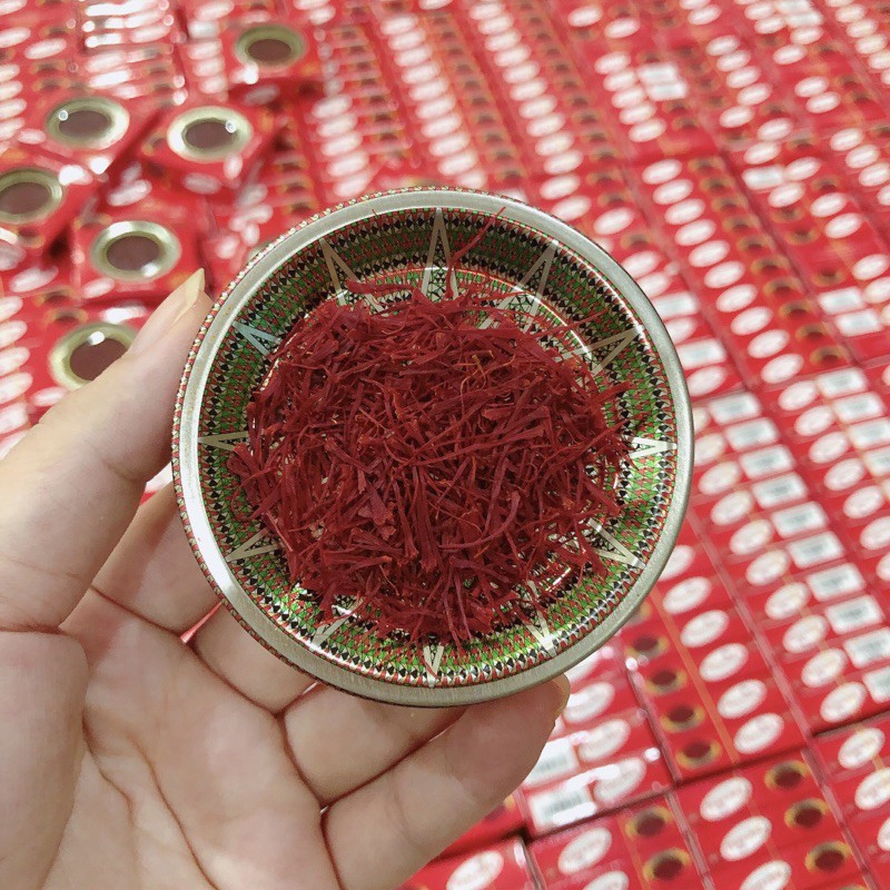 Saffron Bahraman Negin nhụy hoa nghệ tây, date xa, giúp đẹp da, dễ ngủ, tốt tim mạch, tinh thần vui vẻ