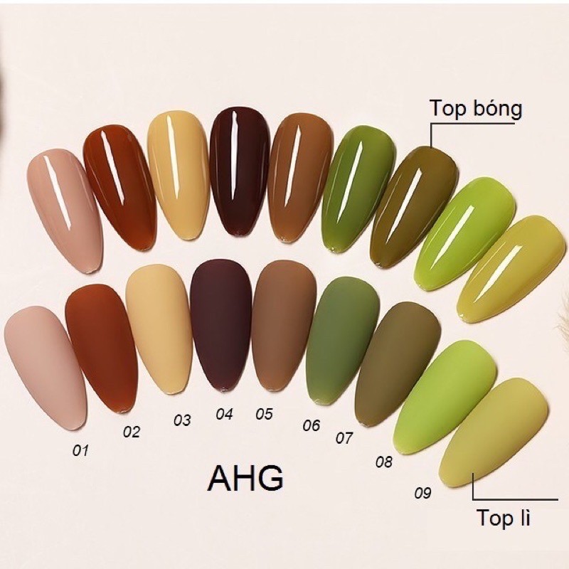 sơn AS chai đỏ mã AHG set 9 chai 280k