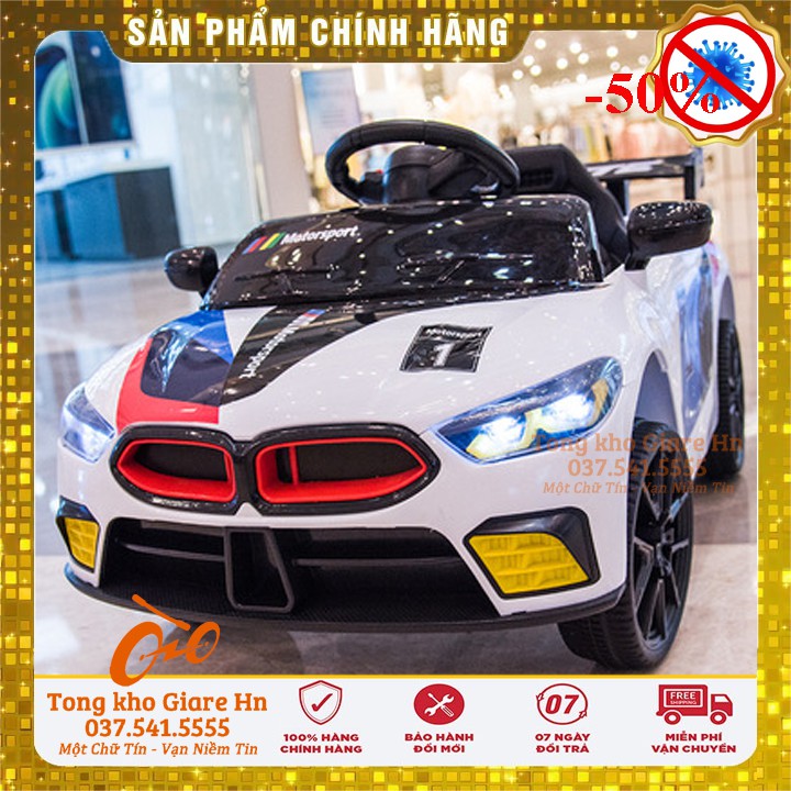 Ô tô điện trẻ em, mẫu ô tô điện BMW mới nhất 2022, Ghế da cao cấp, Điểu khiển từ xa