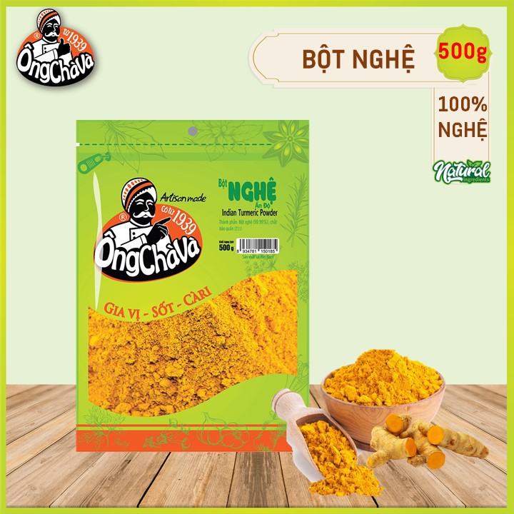 Bột Nghệ Ấn Độ Ông Chà Và 500gr (Indian Turmeric Powder grade A)