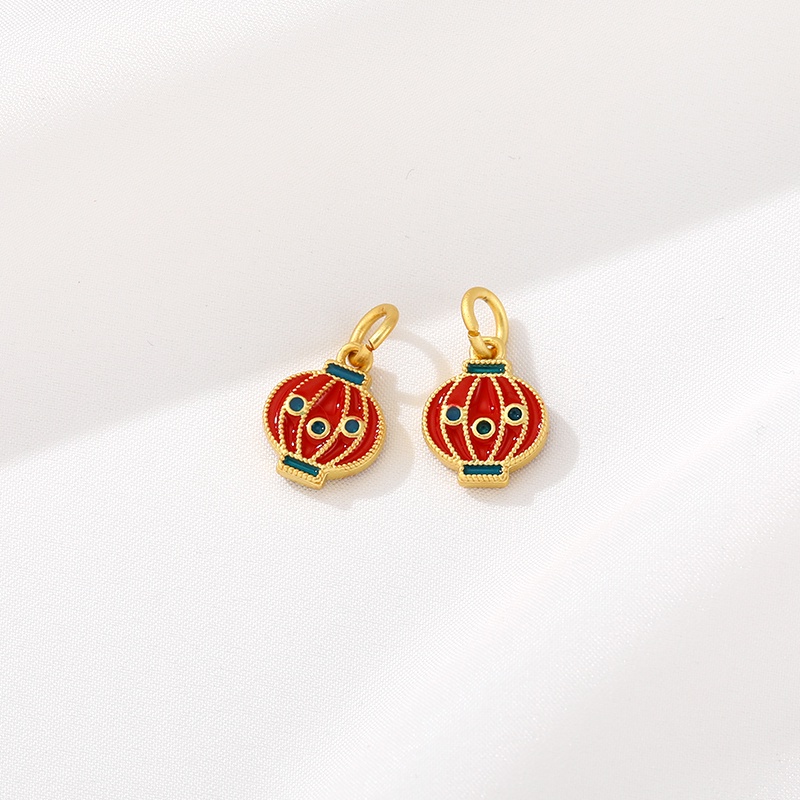 Phụ Kiện Hạt Làm Trang Sức Hình Sư Tử Mạ Vàng