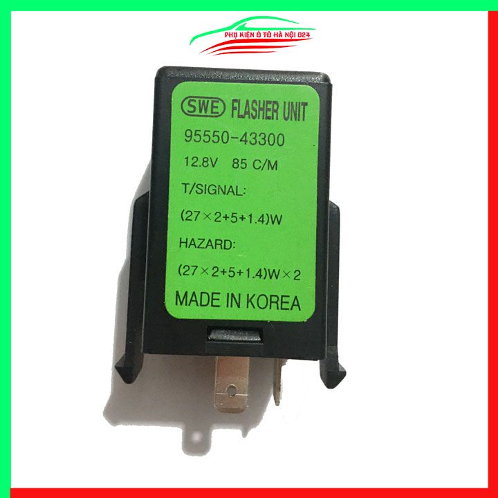 Rơ Le relay chớp xi nhan 3 chân SWE Hàng Made In Korea cho ô tô xe máy 12/24V