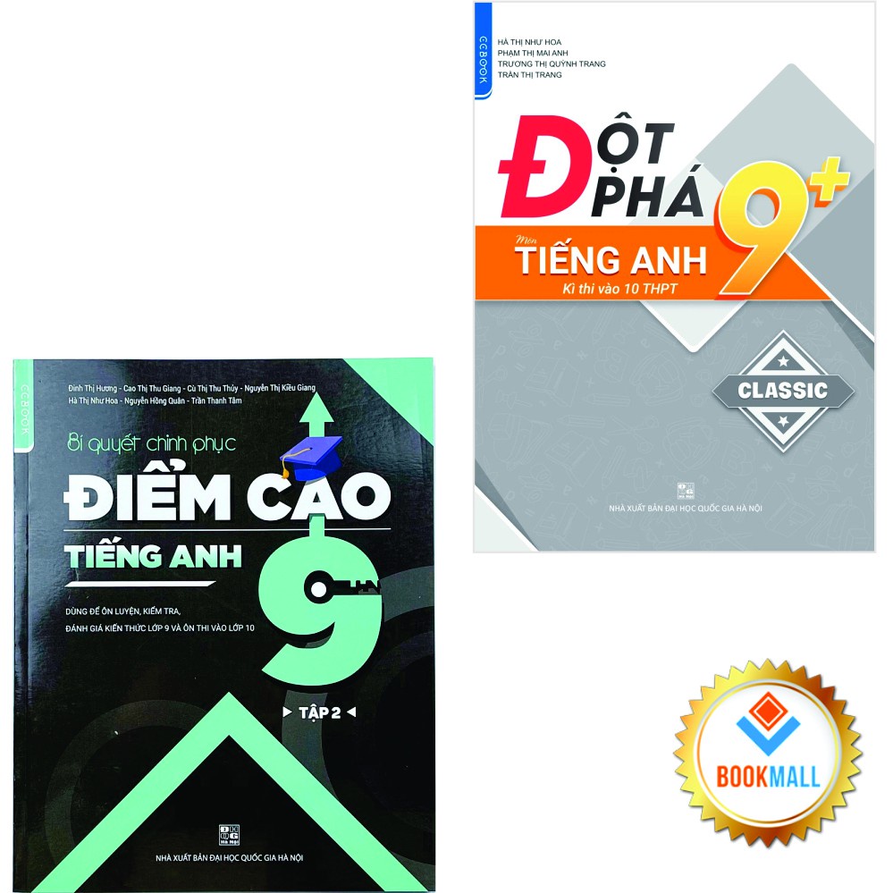 Sách - Combo Đột phá 9+ kì thi vào lớp 10 - Chinh phục điểm cao 9 - Tiếng Anh tập 2 (2 cuốn)