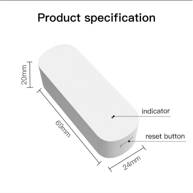 ( Tuya Zigbee) Cảm biến rung Tuya Zigbee