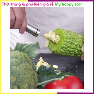 Dụng cụ lấy ruột hạt trái cây như khổ qua / mướp đắng / dưa leo/ ớt bằng inox không gỉ IN53