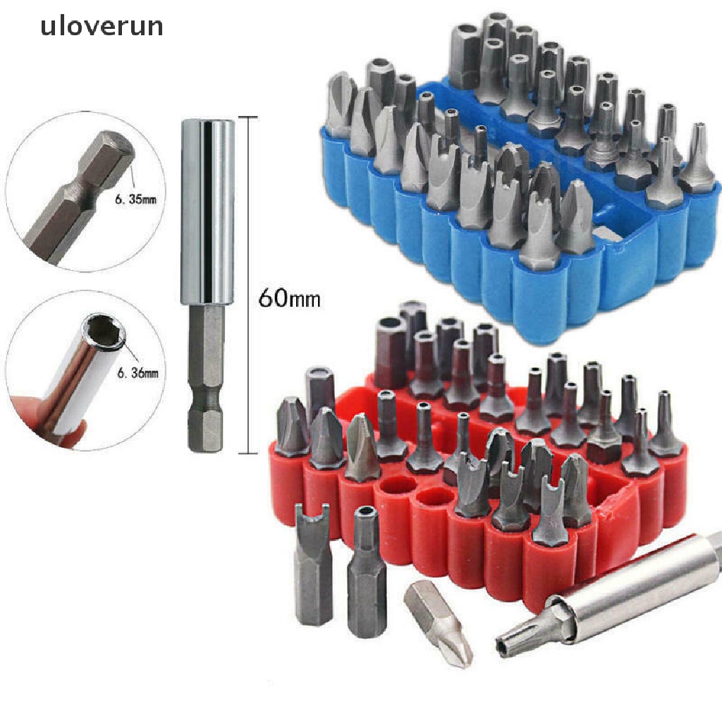 Uloverun Set 33 Đầu Tua Vít Lục Giác Chuyên Dụng Sửa Chữa Tiện Lợi