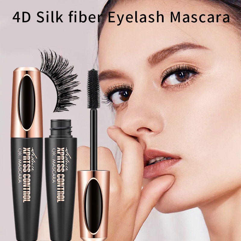 [Hàng mới về] Mascara uốn dài làm dày lông mi QIC trang điểm màu đen 3D không thấm nước