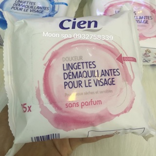 Khăn ướt tẩy trang cien 