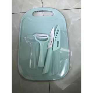 (GIÁ SIÊU RẺ - Sỉ SLL) Bộ ba dao thớt nạo Rusch (phục vụ đồ ăn dặm cho bé)