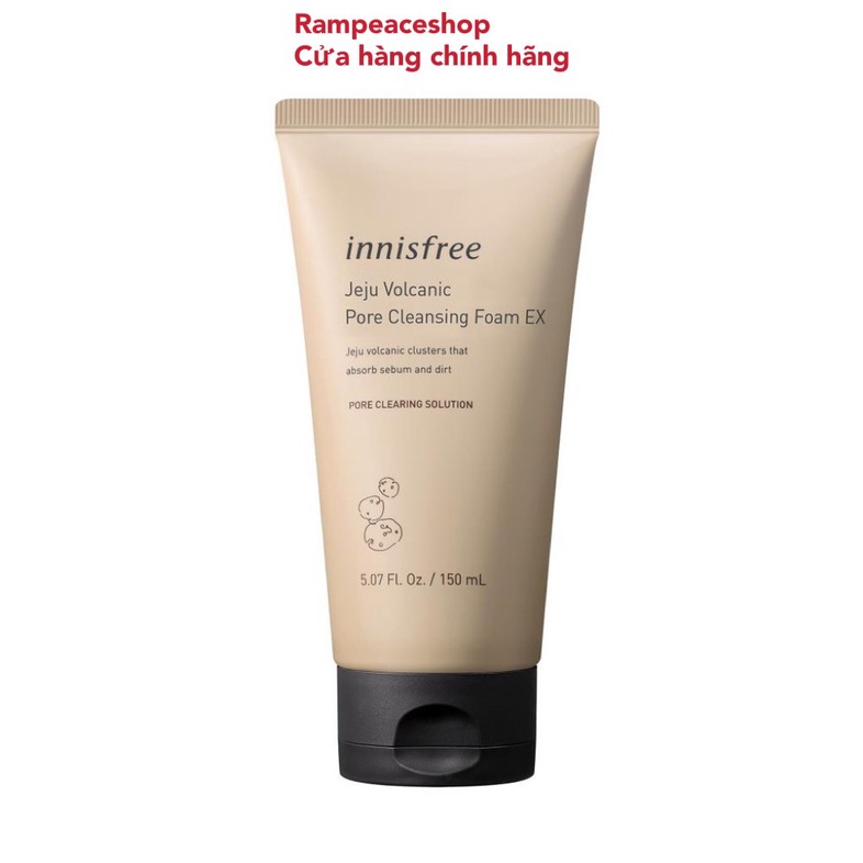 Sữa Rửa Mặt Tro Núi Lửa Innisfree Jeju Volcanic Pore Cleansing Foam 150ml