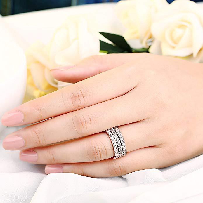 Nhẫn Đeo Tay Kim Loại Đính Đá Lấp Lánh Thời Trang Cho Nữ