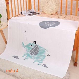 Khăn Lụa Aden Đa Năng Sợi Tre 1.1mx1.2m / Khăn tắm bé