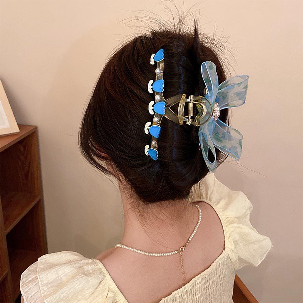 Kẹp Tóc Càng Cua Hình Hoa Tulip Ngọt Ngào Thời Trang Cho Nữ