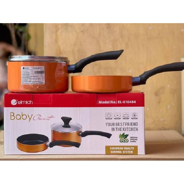 Bộ nồi chảo chống dính Elmich Baby EL-610484
