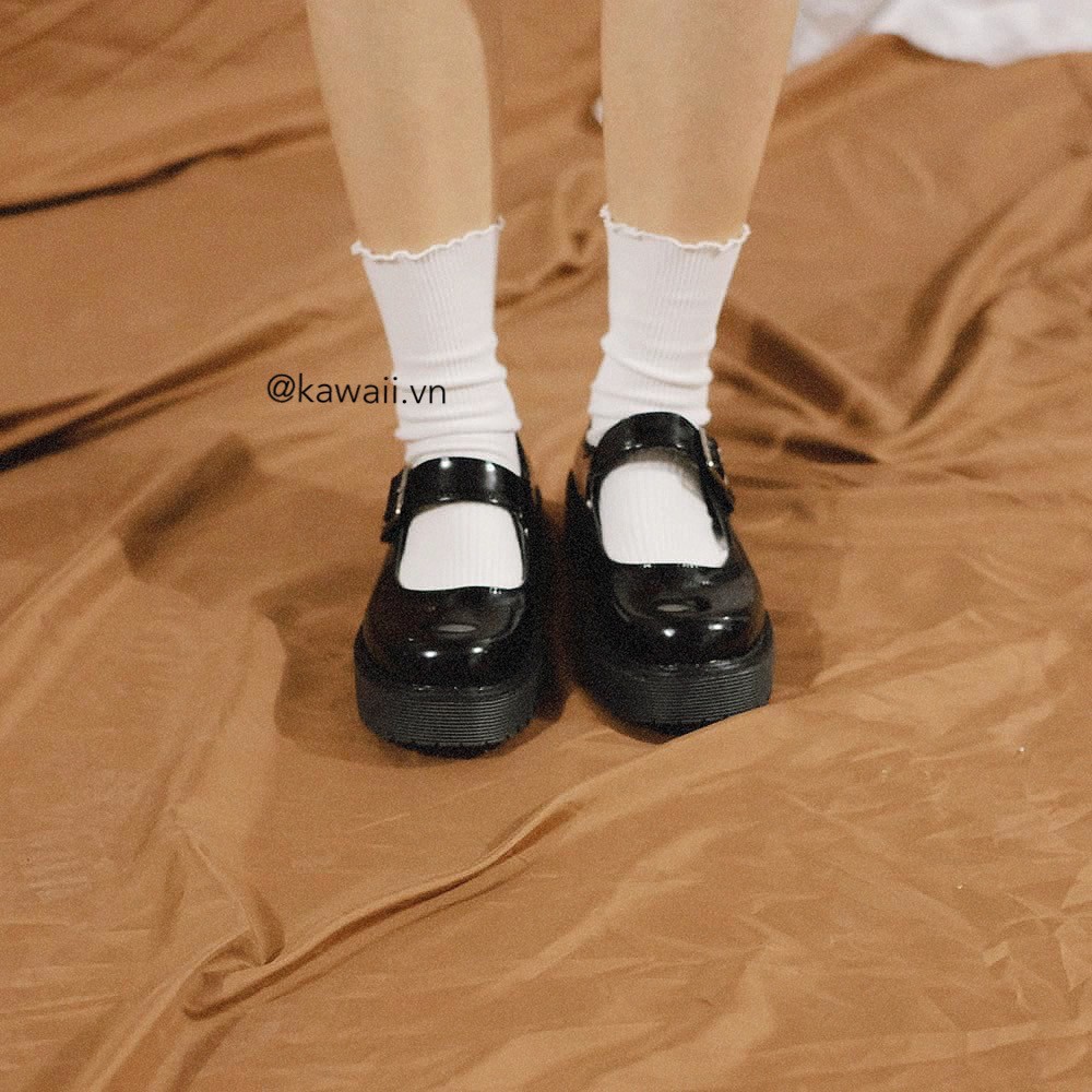 [Có sẵn] BABI SHOES - GIÀY BÚP BÊ QUAI DÁN NHẬT BẢN (Ảnh thật shop tự chụp)