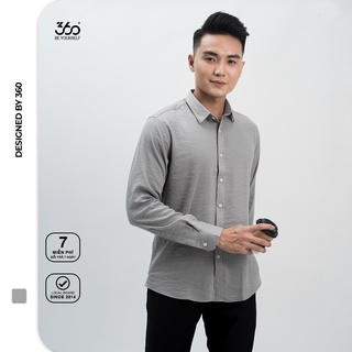Áo sơ mi dài tay cổ bẻ local brand 360 Boutique form Relax 3 màu Basic - STDTK236