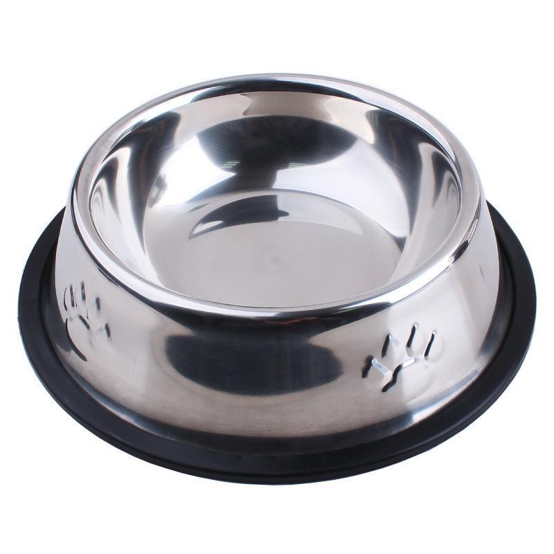 Bát INOX chống trượt cho chó mèo 30CM