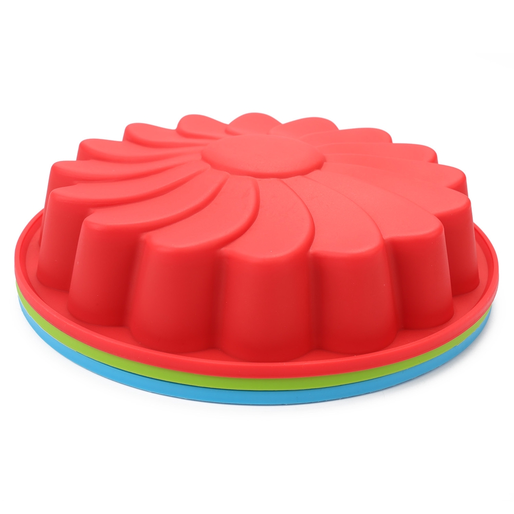 LANFY Large Hot Sale Food Silicone Flower shape Chocolate Soap Candy Cake Moulde