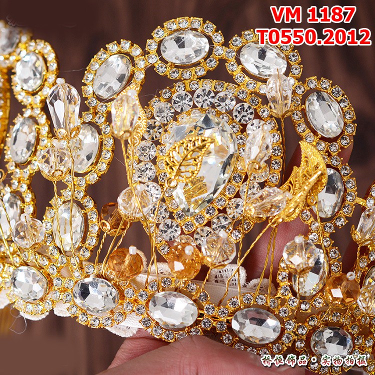 Phụ kiện cưới Giang - vương miện cô dâu lớn