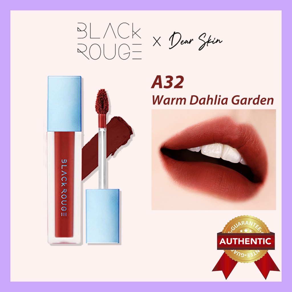 [Chính Hãng] Son Black Rouge A32 Warm Dahlia Garden Nâu đất trendy tone - Black Rouge air fit Ver 6 A 32 blackrouge