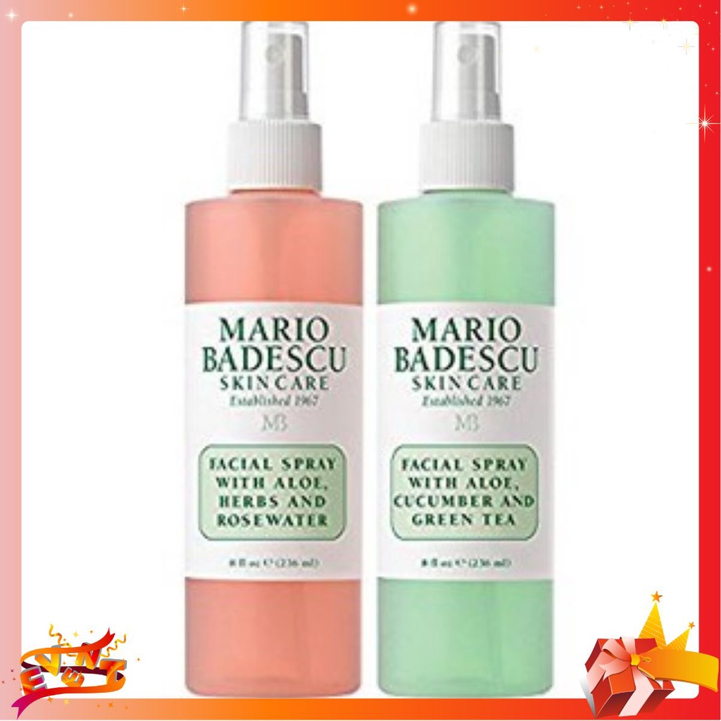 Toner và xịt dưỡng ẩm Mario Badescu 118ml ɱ√ρ