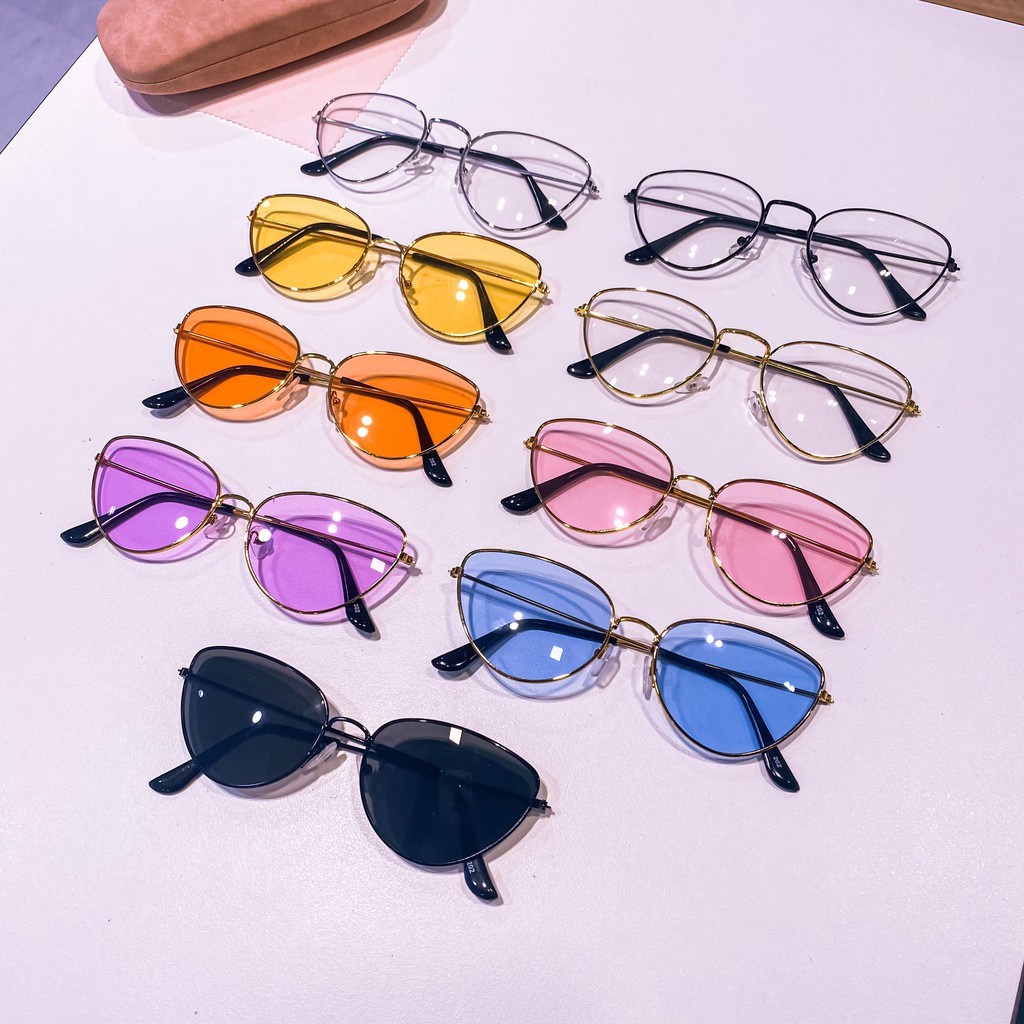 Mắt Kính Thời Trang Hot Trend 202 K266 Form Giọt Nước Nhiều Màu - Hazo