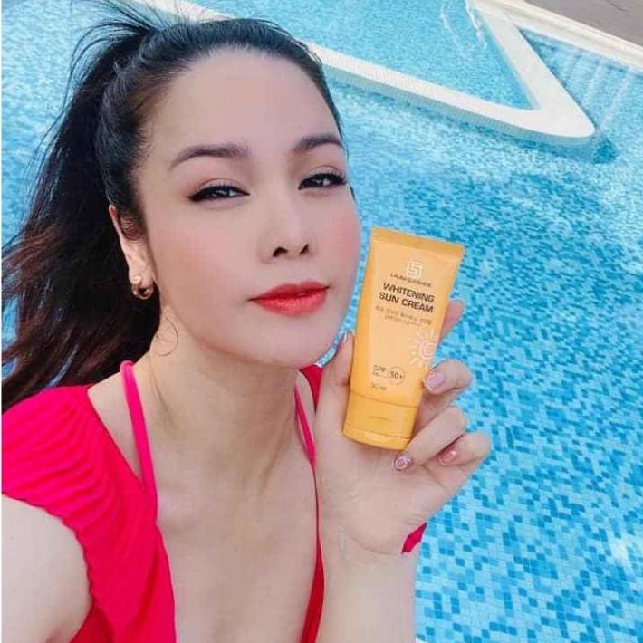 Kem chống nắng chuyên dụng Nhật Kim Anh - Laura Sunshien WHITENING SUN CREAM SPF50+ PA++++ [Kem Chong Nang]  [FREESHIP]