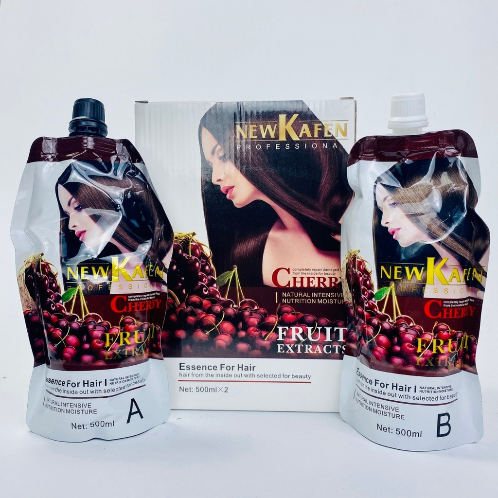 Nhuộm nâu phủ bạc không dính da đầu New Kafen 500ml x2 Phủ Bạc 100%