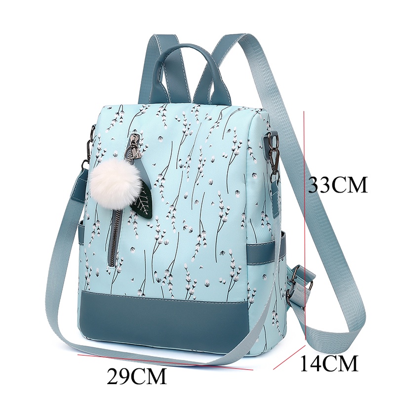 Ba Lô Nữ Chống Trộm Họa Tiết Thổ Cẩm Thời Trang