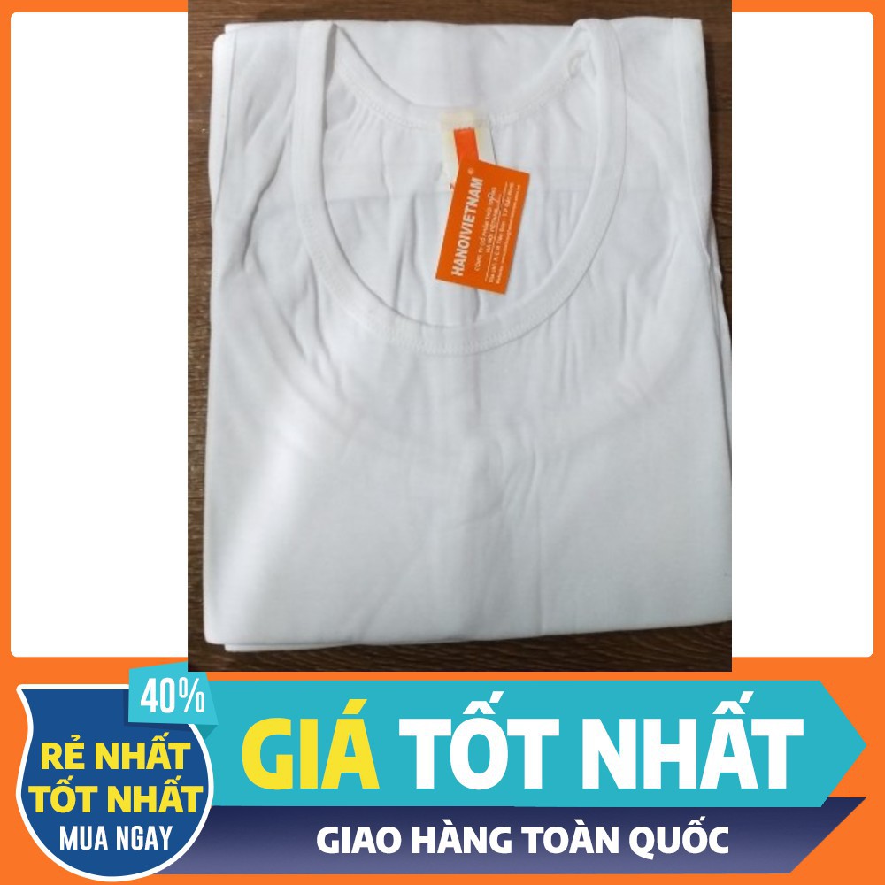 Áo lót nam/áo ba lỗ 100% cotton trắng hàng việt nam xuất khẩu siêu rẻ, siêu đẹp