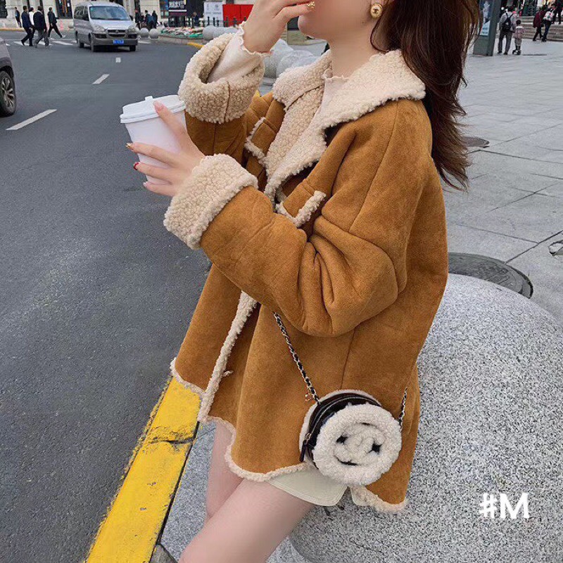 ÁO KHOÁC BÔNG DA LỘN