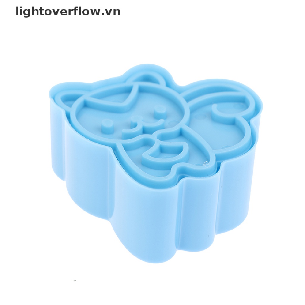 [lightoverflow] 4Pcs/set Cute Samll Dolphin Samll Seal Squirrel Bear Sandwich Cookie Mold Cutter [VN]