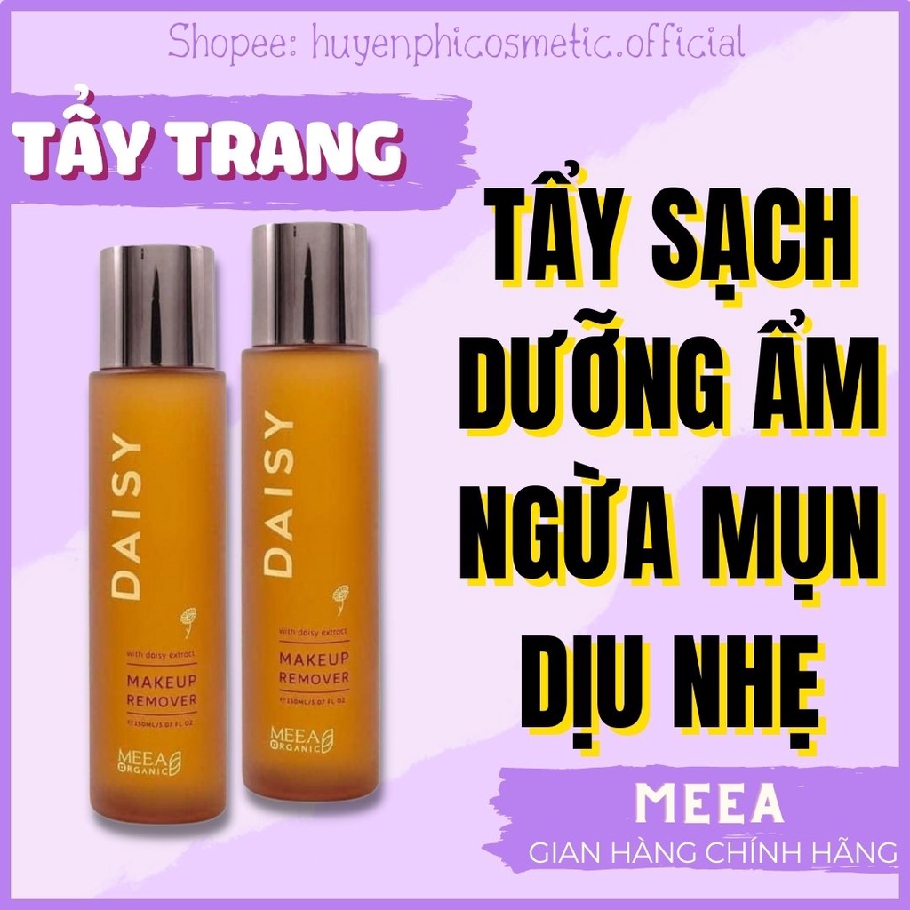 Nước tẩy trang Daisy hoa cúc MEEA Organic chính hãng, sạch da sâu, dịu nhẹ, dưỡng ẩm da trắng sáng | BigBuy360 - bigbuy360.vn