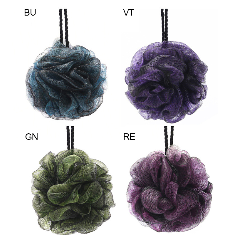 Super Soft Black Color Bath Ball Bath Flower 50g Bath Towel
