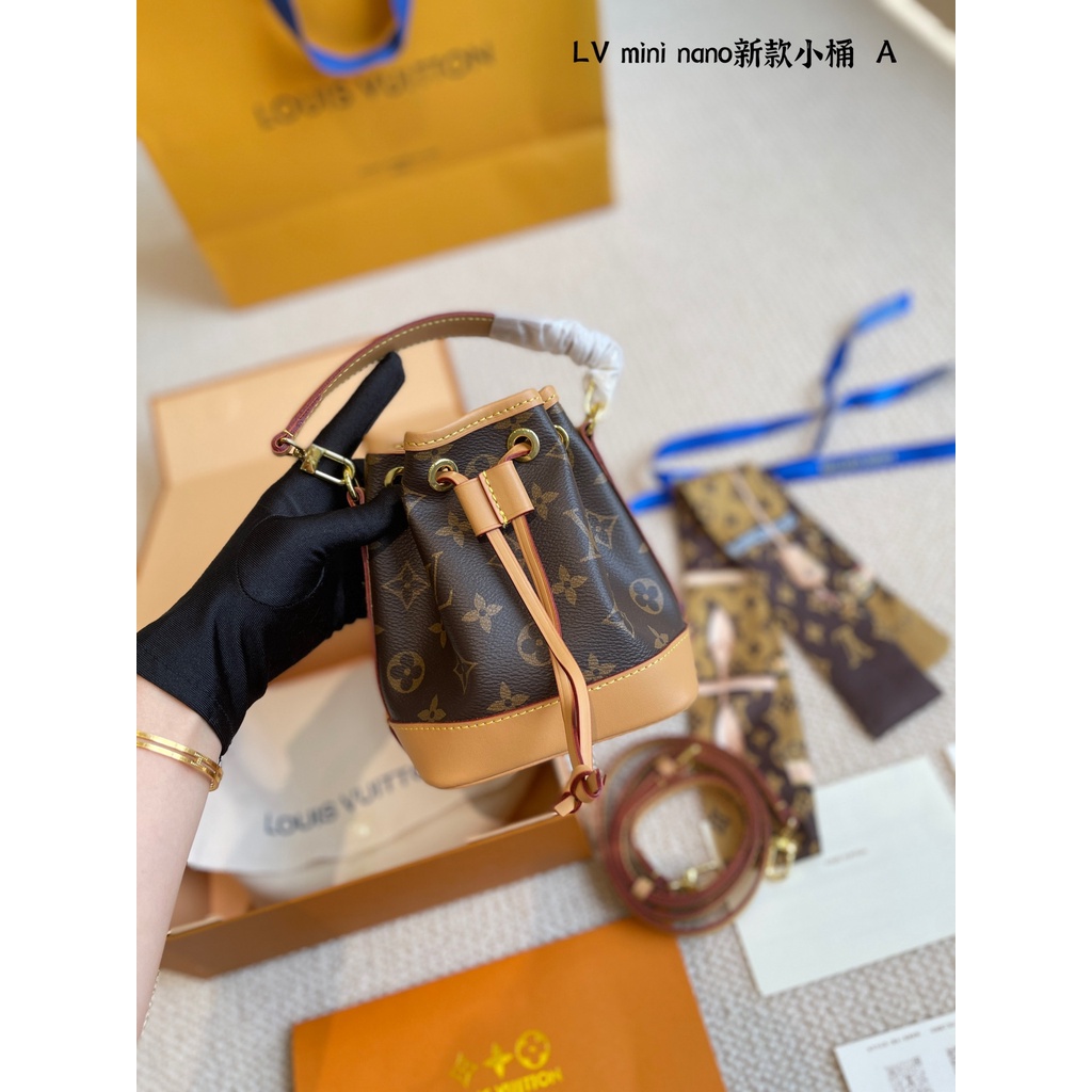 Túi xách nữ đeo vai da thật 𝑳𝒐𝒖𝒊𝒔 𝑽𝒖𝒊𝒕𝒕𝒐𝒏 LV dây rút kiểu mới, sành điệu,cá tính