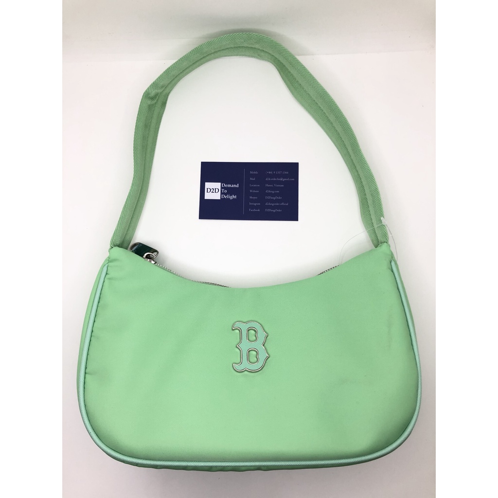 Túi Đeo Vai Bán Nguyệt M.L.B Nylon Hobo Bag Season 2022