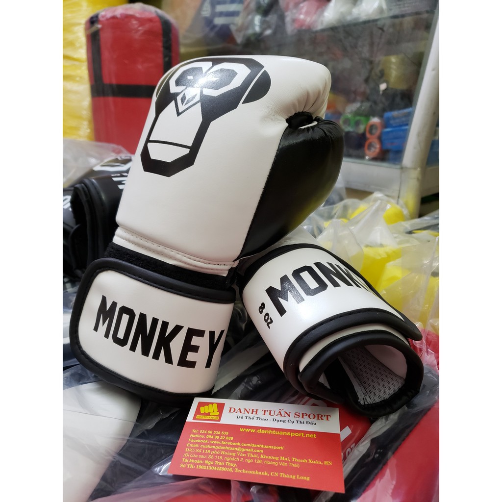 [Găng MONKEY] Găng Boxing, đấm bốc, dành cho trẻ em, da PU bền đẹp, phom chuẩn