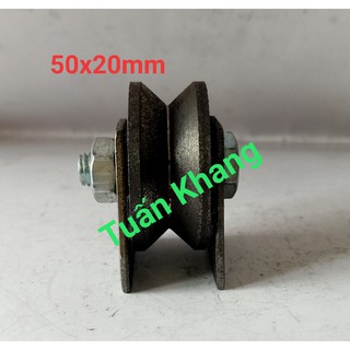 Bánh xe cửa sắt rãnh V