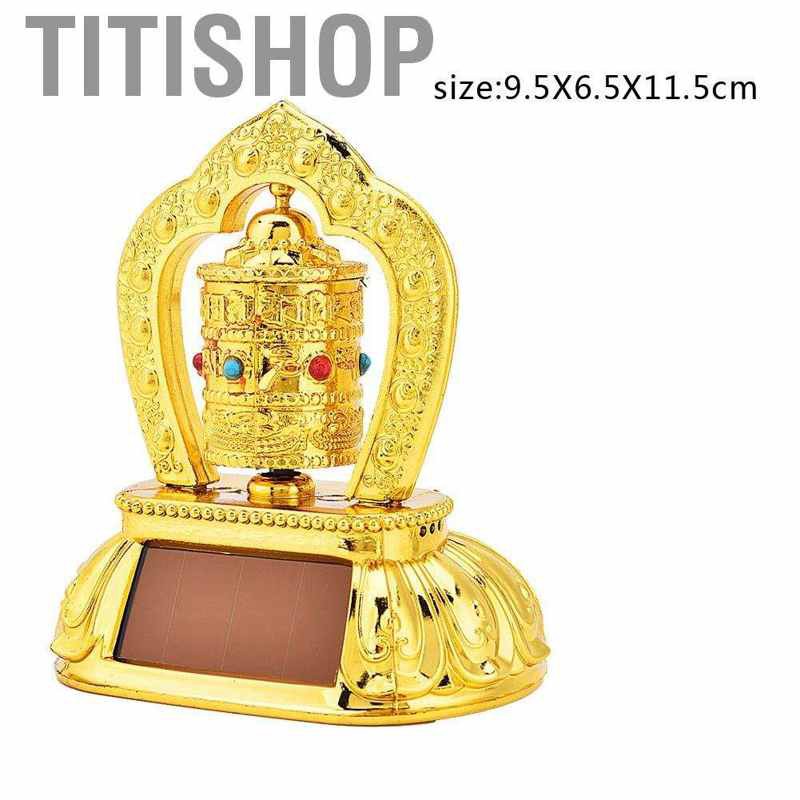 Bánh quay cầu nguyện dùng năng lượng mặt trời trang trí xe hơi