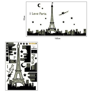 Decal dán tường Thành phố Paris( có phản quang)