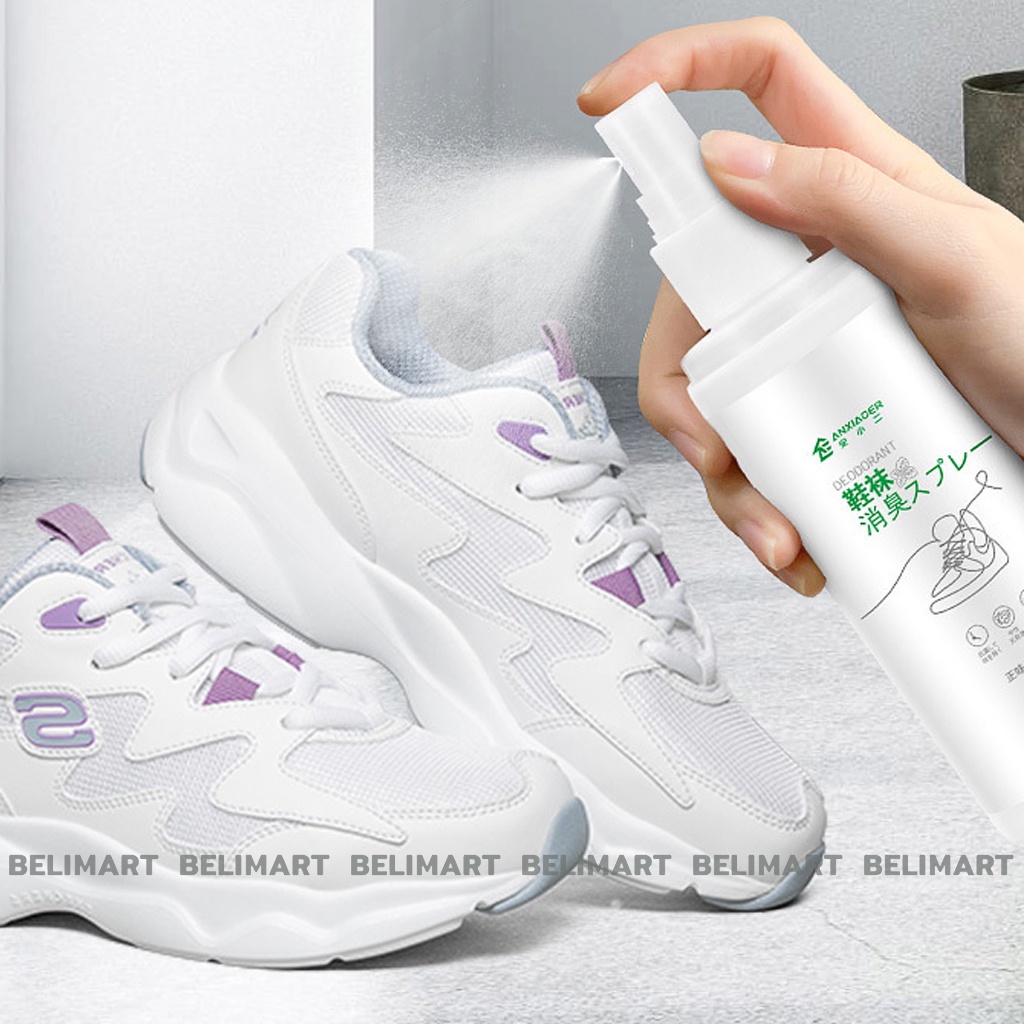 Xịt khử mùi giày dép 100ml giúp kháng khuẩn, tạo hương thơm dịu nhẹ BELI BL032