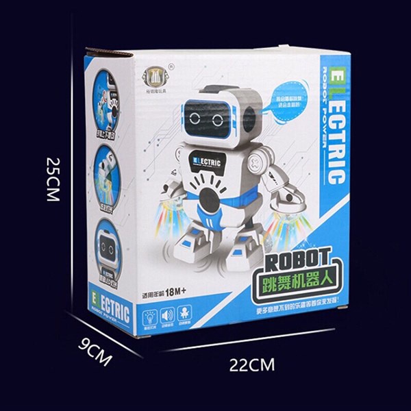 [Đèn nhạc] Hộp đồ chơi robot nhảy dance dễ thương vui nhộn dành cho bé 101009